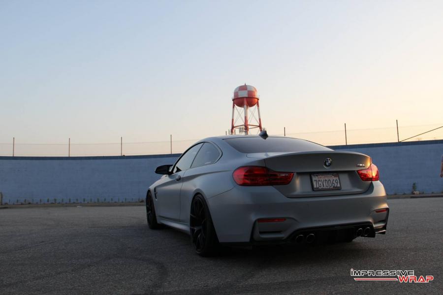  BMW M4 Coupe Battleship Gray by Impressive Wrap 2016 года  (фото 6 из 8)